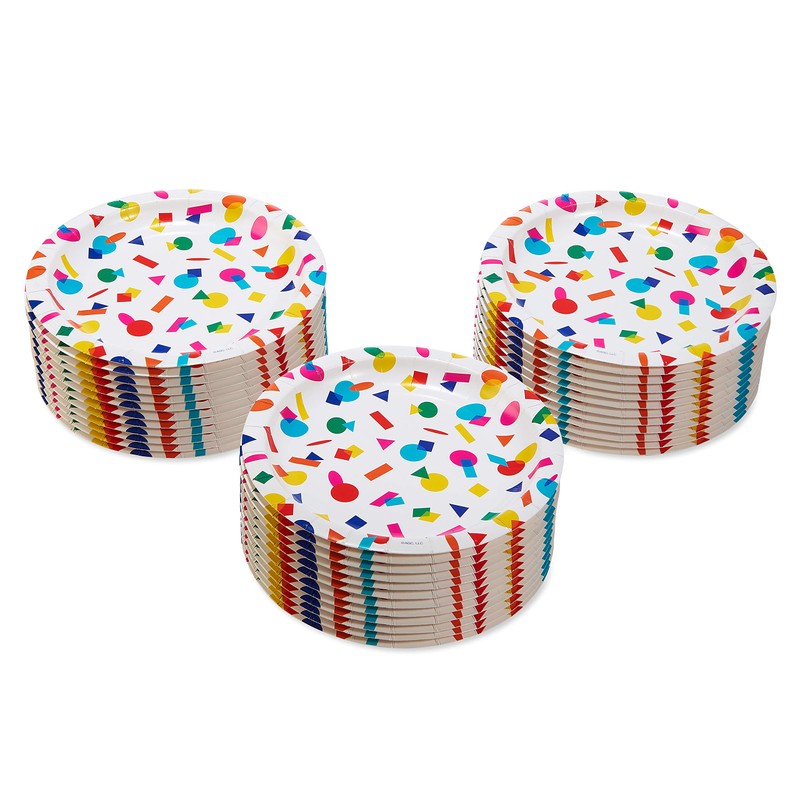 American Greetings Rainbow Party Supplies, Dessert Plates (36-Count)