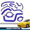PIT66 Blue Silicone Radiator Hose Kit Compatible with Honda/Acura Integra