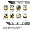 Intra-FIT Rescue Extrication Gloves Impact Oil Rigger Gloves, Water-proof,Great barrier