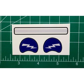 Air Force Falcons *DIECUT DECALS* for OPI Mini Football Gumball Helmets Vintage