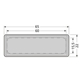 Renz Nametag with Lock for Letter Box Flap 65 x 22 mm Number Renz 97-9-82033