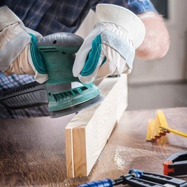 ANBOWEI Sandpaper Triangle Sander, Pack of 60 Sanding Sheets Velcro Sanding Triangles 90 x 90 x 90 mm Delta Sander, Sanding Sheet 40 60 80 120 180 240 Grit for Multi Sanders - 6 Holes