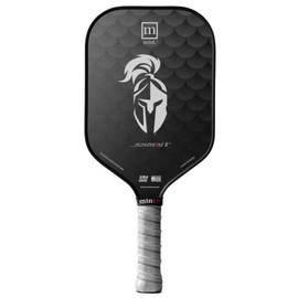 T300 Carbon Fiber Pickleball Paddle – Mint Movemint II Black Midweight Cold Pressed Paddle with Smooth Face | 13mm Polypropylene Core for Power & Control | TPE Edge Guard