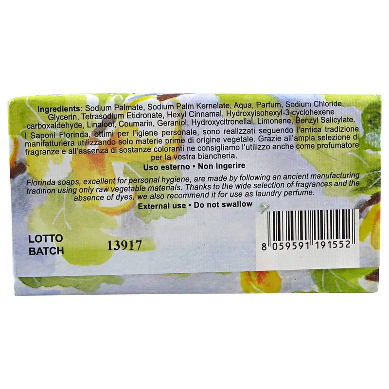 Florinda Floral Notes Bread Flowers Vegetal Soap Bar 100 G