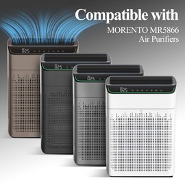 Breabetter 4-Pack MR5866 Replacement Filter Compatible with MORENTO MR5866 Purifier, Version White