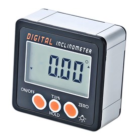 Digital Inclinometer 0-360°Electronic Protractor Aluminum Alloy Shell Digital Bevel Box Angle Gauge Meter Magnets Base