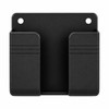 Wall-Mounted Storage Box for Remote & Phone – Punch-Free Black