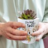 Dog Flower Pot with Saying "Du bist toll Hundemensch Aussie