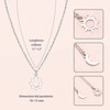 SUNSH Sun and Moon Best Friend Necklaces for 3 Women