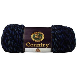 Lion Brand Yarn 134-209 100 Percent Acrylic Country Yarn, Freeport Blue
