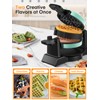 Waffle Maker, 1400W Double Belgian Waffle Iron 180° Flip, 8