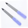 Healeved Nail Files Set Metalic Stainless Steel Cuticle Tools Smooth