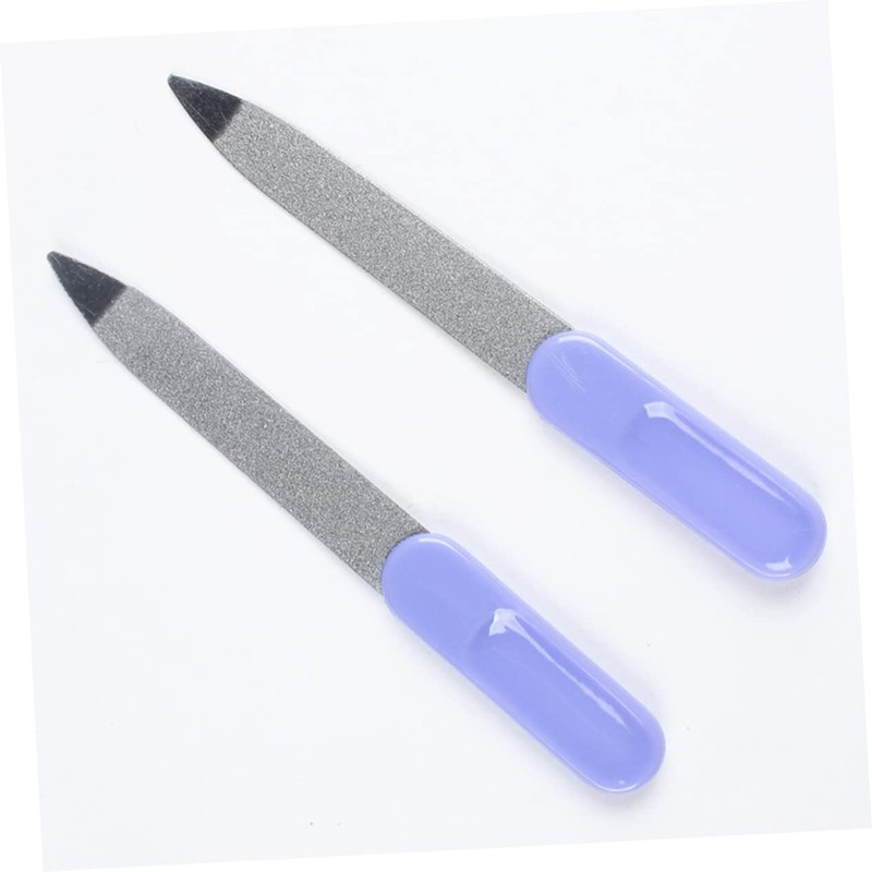 Healeved Nail Files Set Metalic Stainless Steel Cuticle Tools Smooth
