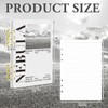 Maitys A5 Acrylic Binder 6 Ring Frosted Clear Stripe Binder