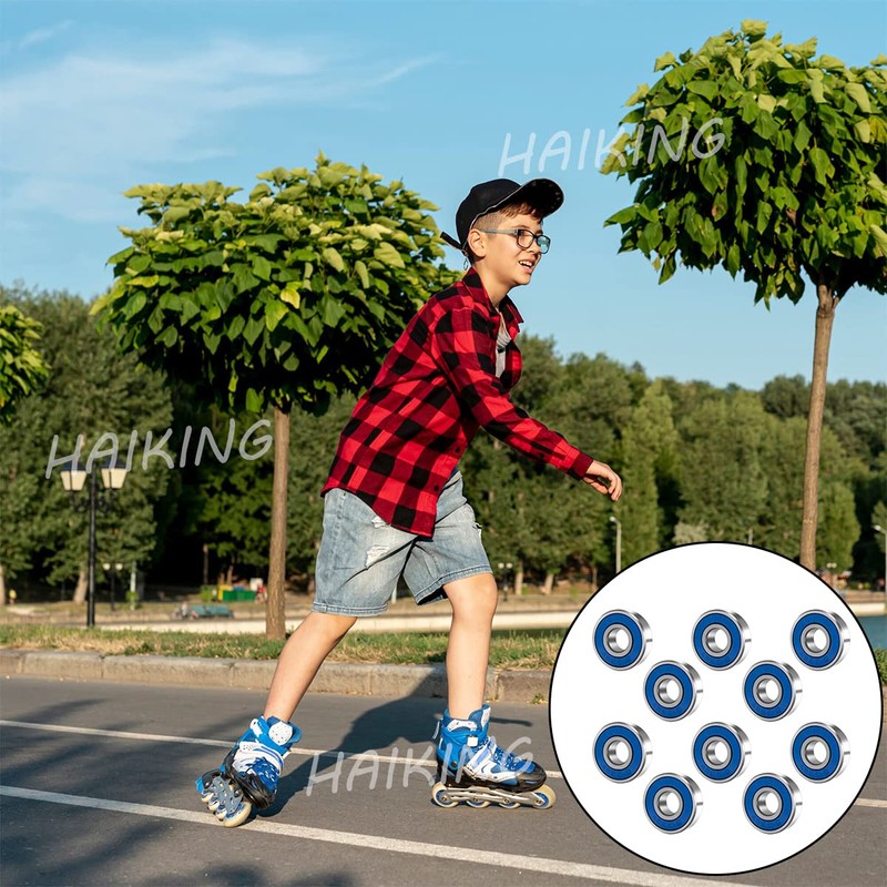 Mini Ball Bearings, 10 Pcs Deep Groove Ball Bearing for