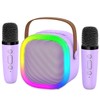 Karaoke Machine for Kids Adults, Portable Bluetooth Speaker with 2