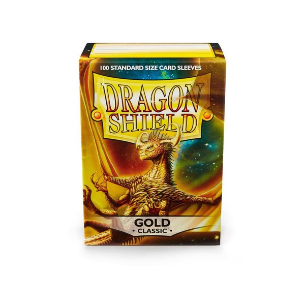 Dragon Shield Classic Gold Standard Size 100 ct Card Sleeves Individual Pack