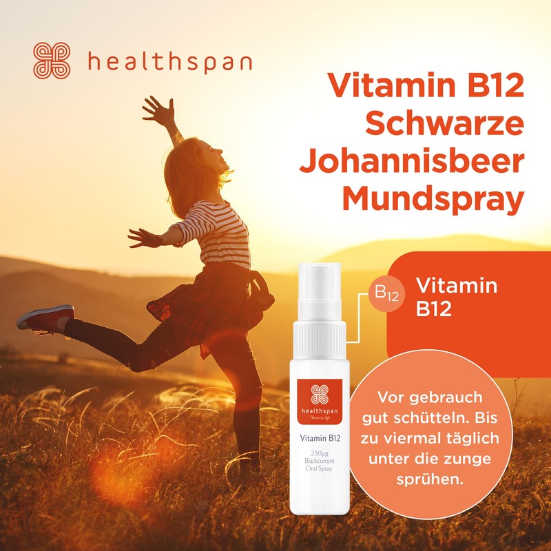 Healthspan Healthspan Vitamin B12 Mundspray | 250 g B12 |