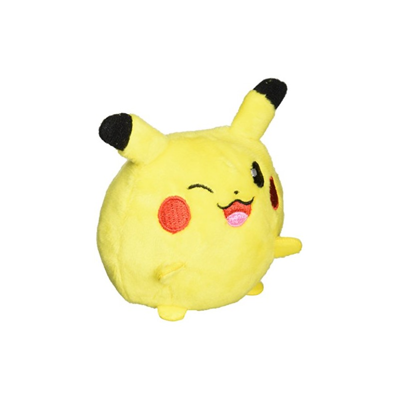 Pokemon Mini Mini Roll-Up Plush Toy, Pikachu (Wink)