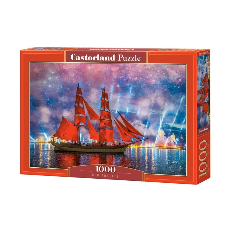 Castorland C-104482-2 Puzzle 1000 pièces : Frégate Rouge, Colourful