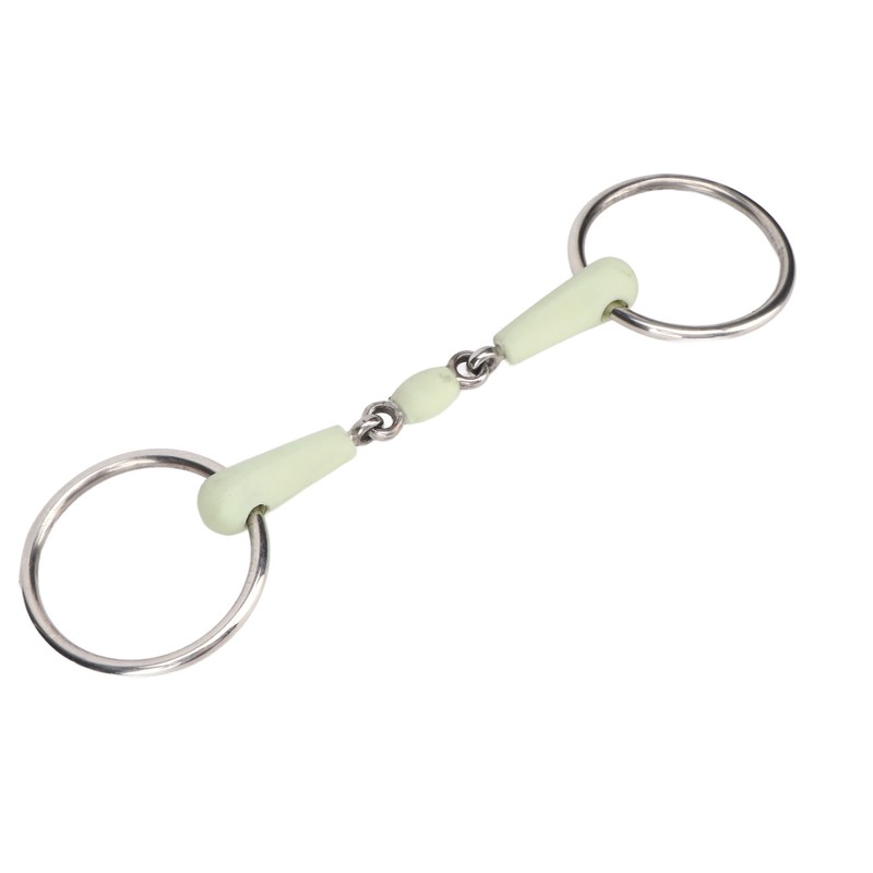 Horse Mouth Bit Stainless Steel Ring Middle Rubber Apple Flavour