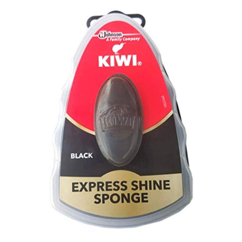 Kiwi Express Shoe Shine Sponge , Black 0.2 fl oz