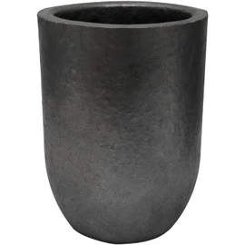 Nelyrho #15-15KG Graphite Crucible with Pouring Spout for Melting Metal | Silicon Carbide Crucible, Ideal for Melting, Casting & Refining Aluminum, Gold, Silver, Copper & Brass, 1800°C/3272°F