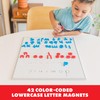 Educational Insights Color-Coded Lowercase AlphaMagnets, Set of 42 Magnetic Lowercase