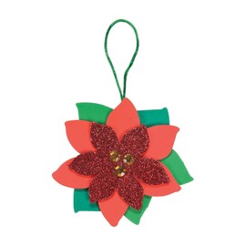 Poinsettia ORN Craft Kit - 12 - Crafts for Kids and Fun Home Activities