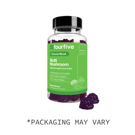 fourfive fourfive Multi Mushroom Gummies (10000mg) Ultimate Blend with Reishi, Lion's Mane, Chaga, Maitake & Shiitake, Optimum Daily Dose - 60 Gummies