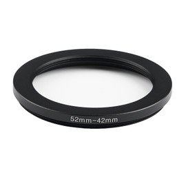 52mm to 42mm Step-Down Ring Filter Adapter,for All Brands UV ND CPL, Metal Ring Step-Down Rings Adapter Filter (52mm-42mm)