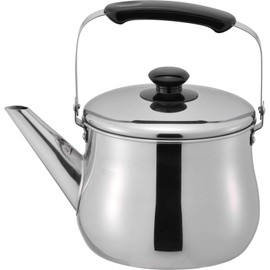 Wahei Freiz Wide Mouth Kettle, 3.2L (0.85 gal), IH Compatible, Stainless Steel, Rilakan RB-1270