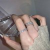 Crymystal Boho Crystal Ring for Women Paved Cz Knuckle Ring