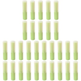 Pack of 30 Refillable Cap Storage for Girls Container Balm Shiny Empty Container DIY Base Bottle Balm G Lip Holder for Green Lipstick Caps Plastic with