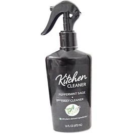 Kitchen Cleaner, Peppermint-Sage, Daily Cleaner, Plant-Based Formula, 16 Fl Oz 472ml