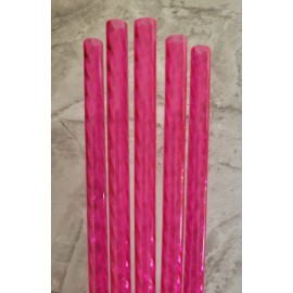 amber.orchid951 5-12" 10mm Light Hot PiNK Purple Aqua Blue Lilac Glass LOOK Swirl Fat Straw Set