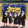 Graduation Garage Door Cover Banner Blue Gold Glitter Class of