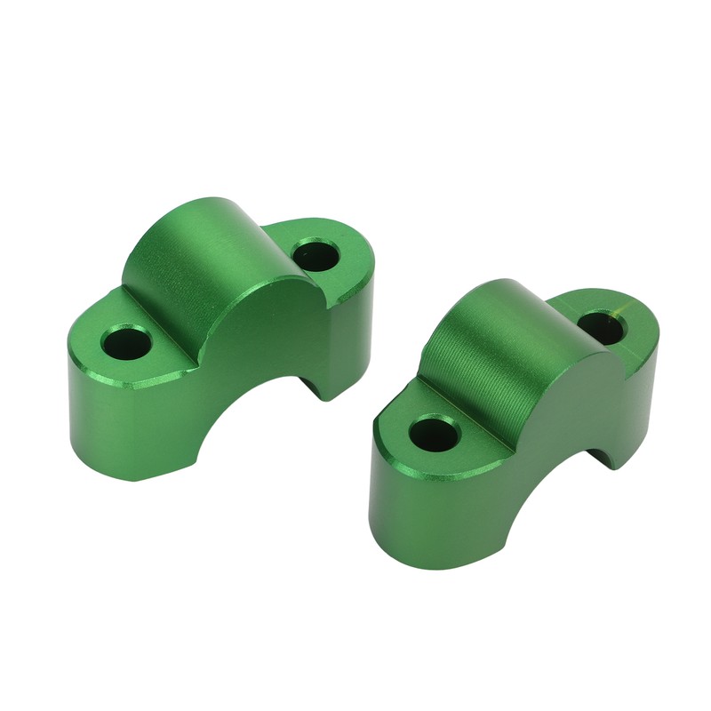 Pair Motorcycle Handlebar Clamp Riser 30mm Height CNC Aluminum Alloy