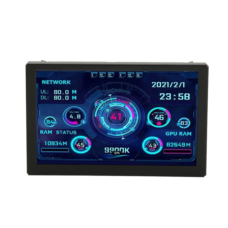 5in Computer Temp Monitor IPS USB Mini Screen PC Sensor