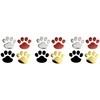 Donaly 4 Color Paw Paw Sticker Sticker Set of 12