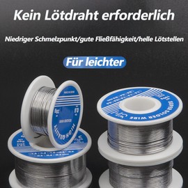 Soldering Tin 0.8 mm 100 g, Lead-Free Soldering Wire, Soldering Wire with Flux 0.8, Low Temperature 138 Lead-Free Solder, Lead-Free Solder with Rosin Core