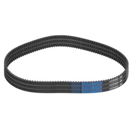 uxcell 3pcs HTD-5M Rubber Timing Belt 130 Teeth, 650mm Pitch Length x 9mm Width x 3.6mm Height, Closed Loop Pulley Timing Belt