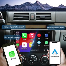 4+64G Android 13 Double Din Car Stereo for Mazda 3 2004-2009 with 9-Inch Touchscreen Radio Built-in Wireless Carplay/Android Auto/GPS/Bluetooth/FM/AUX-in/Steering Wheel Controls/Backup Camera