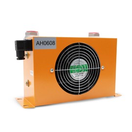 Jecoupoon AH0608T-CA 60L/min Hydraulic Oil Cooler Cooled Radiator DC 12V 48W 1.3 Quare Meters Heat Dissipation