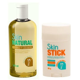 Kit Anti Estrías Y Celulitis + Un Protector De Rozaduras Skin Stick