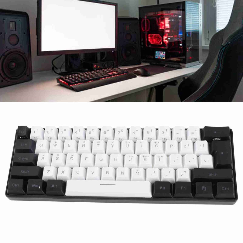 Gaming Keyboard USB 61 Keys RGB Backlit Ergonomic Contrast Color
