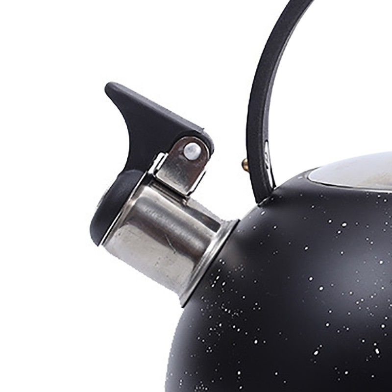 Whistling Kettle Stainless Steel Large Diameter Spout Moon Shape Handle