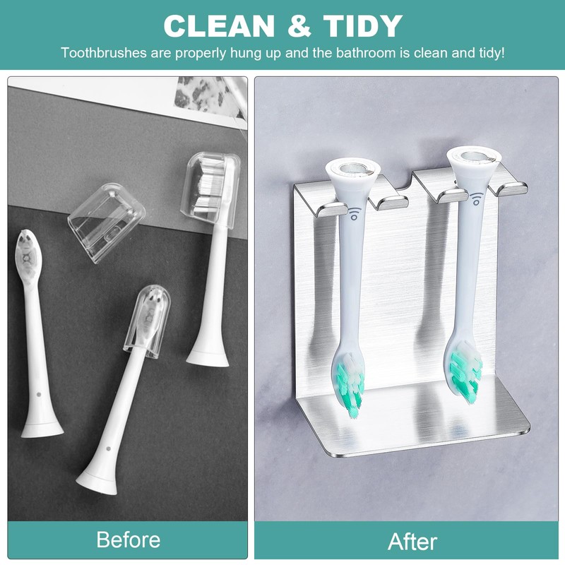 WAYASI Electric Toothbrush Head Holder, Tooth Brushing Holder, Wall Mounted
