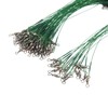 Fishing Wire Leader, Swivels Snap 100PCS Protective Fishing Leader for