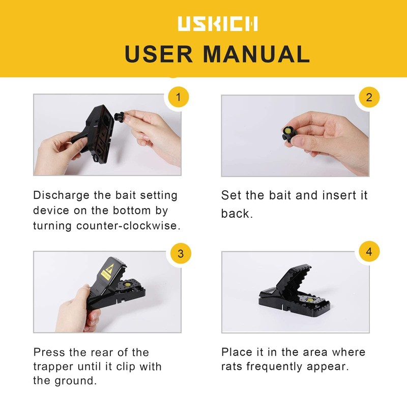 20 Pack Mouse Traps Indoor for Home,Mice Traps for House,Reusable